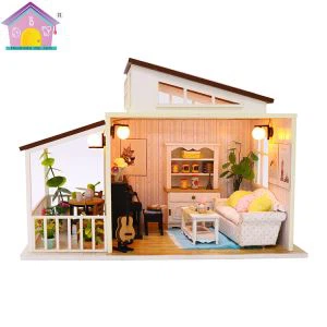 DIY Wood Dollhouse -huonekalut Doll House -huone