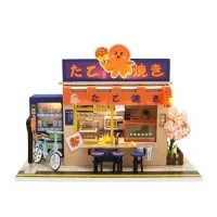 Takoyaki Shop - pienoiskoossa lelu nukkehuone