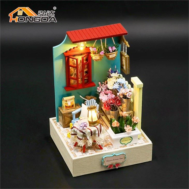 Small Size Dollhouse Miniatures Flower Shop