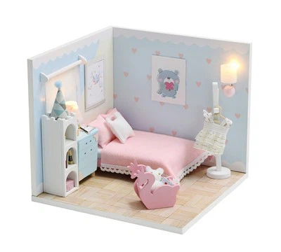 Hongda Diy 3D Miniatyyri kehykset askarteluharjoitussarja lapsille koulutus