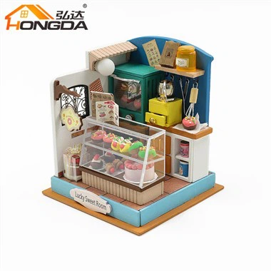 Hongda S2304 Lucky Sweet Room DIY House Mini herkkä ja söpö lelumalli